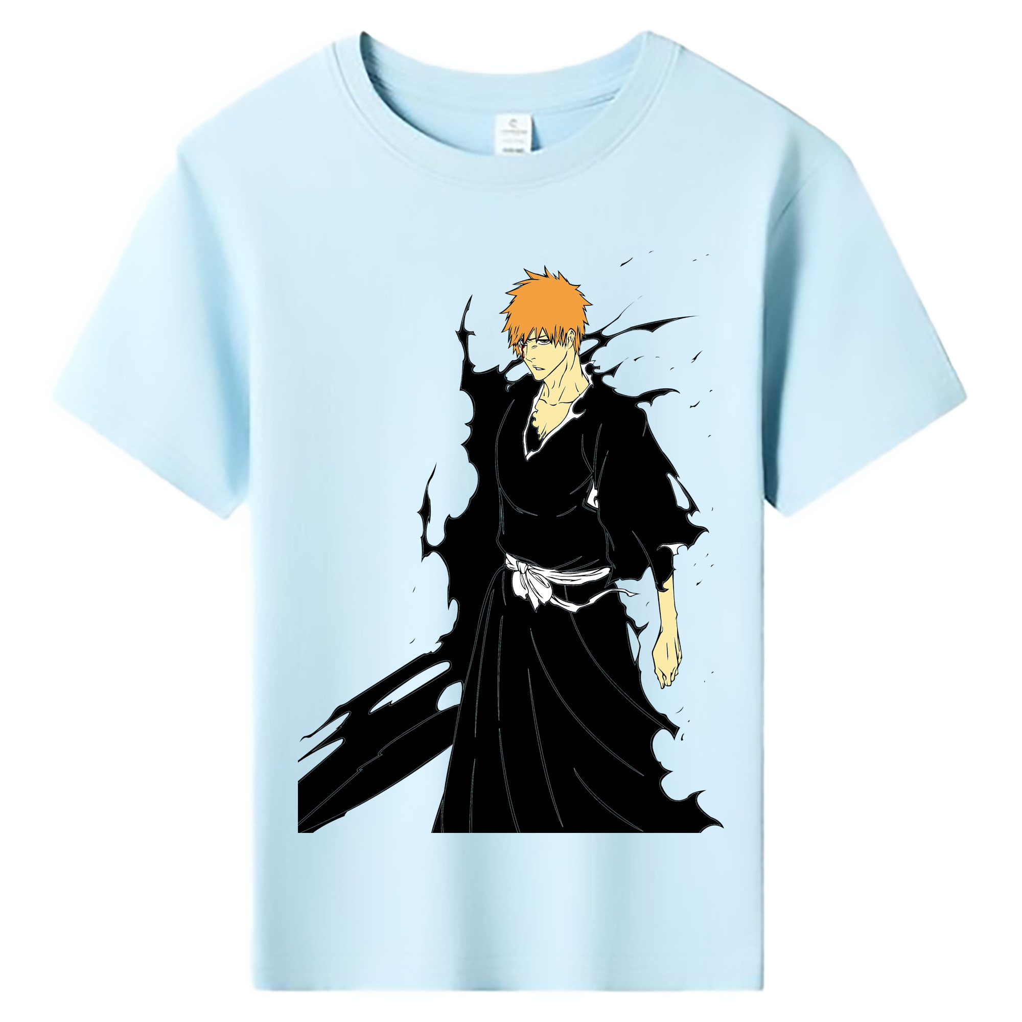 （画像用） ブリーチ 黒崎一護（くろさき いちご）BLEACH Kurosaki Ichigo 綿100％キッズTシャツ（フロントプリント）